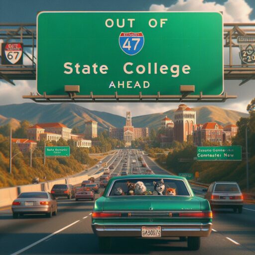 Out-of-state tuition: The higher tuition rate charged by public colleges to students who are not residents of that state.