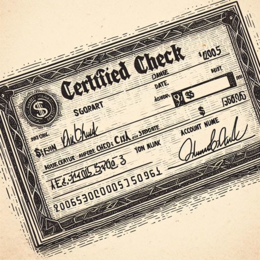 Certified check: A personal check that has been guaranteed by the bank that holds the funds in the account.